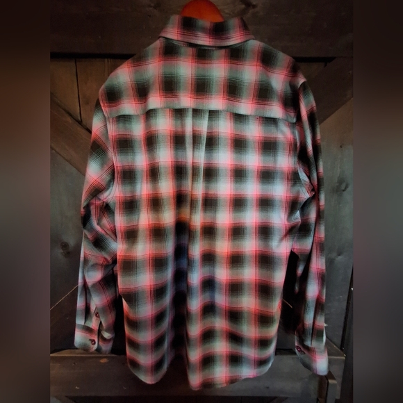 Mens Dixxon Shreddy Flannel XL Pink Blue Black - Picture 3 of 6